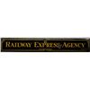 Image 1 : Original enamel on tin Railway Express Agency  sign circa about the turn of-the-century.  The sign m