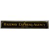 Image 2 : Original enamel on tin Railway Express Agency  sign circa about the turn of-the-century.  The sign m