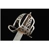 Image 8 : Scottish basket hilt broadsword circa about  19th century showing restoration and  replacement of bl