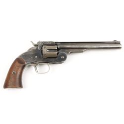 Smith & Wesson 1st Model Schofield Single  Action revolver, .45 cal., 7” barrel, blue  finish, wood