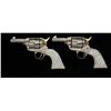 Image 8 : Finely and extensively customized and  engraved, en suite, pair of Colt SAA  revolvers by noted fire