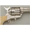 Image 8 : Colt SAA revolver, finely and extensively  custom cattle brand engraved by Weldon  Bledsoe, .45 cal.