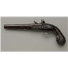 Image 8 : High quality flintlock pistol with ornate  high relief cast silver mounts and profusely  silver inla
