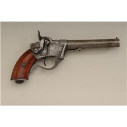 Sharps Breech loading single shot pistol, .36  cal., 5” round barrel, wood grips, #243,  lightly han