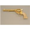 Image 2 : Colt SAA revolver, .45 cal., 7-1/2” barrel,  finely and extensively custom cattle brand  engraving b