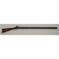 Full stock New England flintlock rifle, .54  cal., 41” rifled octagon unmarked barrel,  flared iron