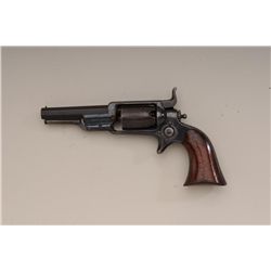 Colt Root percussion revolver, .28 cal.,  3-1/2” octagon barrel, blue finish, wood  grips, #5044 in