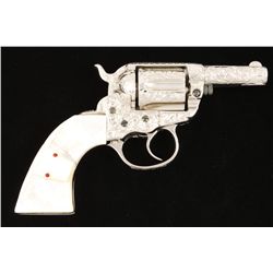 Colt Model 1877 DA ejectorless revolver, .41  cal., 2-1/2” barrel, nickel finish, fully and  finely