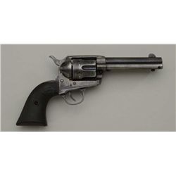 Colt Single Action Army revolver .41 caliber,  4 ¾” barrel, blue and case hardened finish,  hard rub