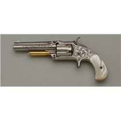 Smith & Wesson New Model 1-1/2” spur trigger  tip-up revolver, .32 cal., 3-1/2” barrel,  engraved, n