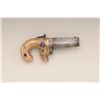Image 3 : Engraved Moore's patent National Arms No. 1  single shot derringer, .38 cal., 2-1/4"  barrel, brass 