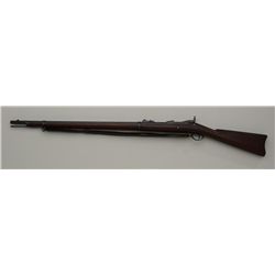 U.S. Springfield Trapdoor rifle, .45-70 cal.,  32-3/4” barrel, blue and case hardened  finish, wood