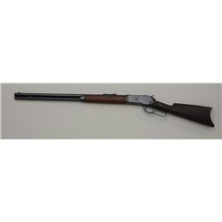 Winchester Model 1886 lever action rifle,  .40-82 W.C.F.  cal., 26” round barrel,  re-blued finish,