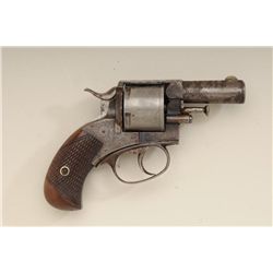 Engraved British Webley No. 2 “Bull Dog” DA  revolver, .450 CF cal., 2-1/2” barrel, blue  finish, ch