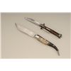 Image 2 : Lot of 2 antique folding knives including a  Spanish Toledo-marked large blade, approx.  16” overall