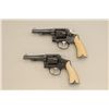 Image 1 : Pair of German ornately engraved Smith &  Wesson 5-screw DA revolvers with fancy carved  grips, silv