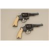 Image 5 : Pair of German ornately engraved Smith &  Wesson 5-screw DA revolvers with fancy carved  grips, silv