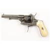 Image 2 : High-quality European pin-fire revolver deep  scroll engraved with blued and bright metal  finish sh