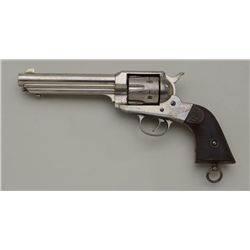 Remington Model 1890 single action revolver  in .44-40 caliber with factory 5 ¾” barrel,  nickel pla