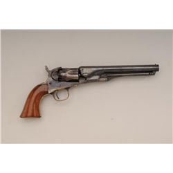 Colt Model 1862 percussion revolver, .36  cal., 6-1/2” barrel blue and case hardened  finish, wood g