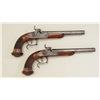 Image 8 : Pair of percussion Dueling/Target pistols by  Bovy of Belgium in fine to excellent  condition, cased