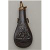 Image 2 : Desirable Colt Dragoon flask with bent spout  and triangular rings mounted at top portion  of flask 