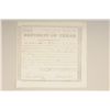 Image 2 : Original historic Republic of Texas document  issued for pay due in the amount of $127 to a  member 