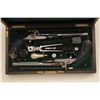 Image 5 : Pair of percussion dueler/target pistols in  French style inside of case marked Verney,  Lyon. The p