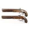 Image 5 : Massive pair of percussion pistols by Clough  and Sons of Bath, England in  French fitted  case with