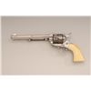 Image 1 : Engraved Colt SAA revolver, .44-40 caliber  Colt Frontier Six Shooter etched panel,  7-1/2” barrel, 