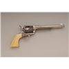 Image 4 : Engraved Colt SAA revolver, .44-40 caliber  Colt Frontier Six Shooter etched panel,  7-1/2” barrel, 