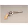 Image 5 : Engraved Colt SAA revolver, .44-40 caliber  Colt Frontier Six Shooter etched panel,  7-1/2” barrel, 