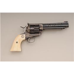 Outstanding Wilbur Glahn factory engraved  Colt SAA revolver, .45 cal., 5-1/2” barrel,  blue and cas