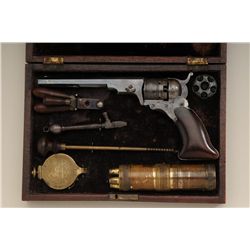 Colt Paterson No. 3 Belt Model revolver with  flared grips in original case with full  original acce