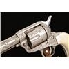 Image 5 : Colt single action Army revolver in . 45 long  Colt calibers with 7 ½ inch barrel, factory  engraved