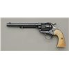 Image 3 : Colt Bisley flap top Target single action  revolver, .38 Colt cal., 7-1/2” barrel, blue  finish, ivo