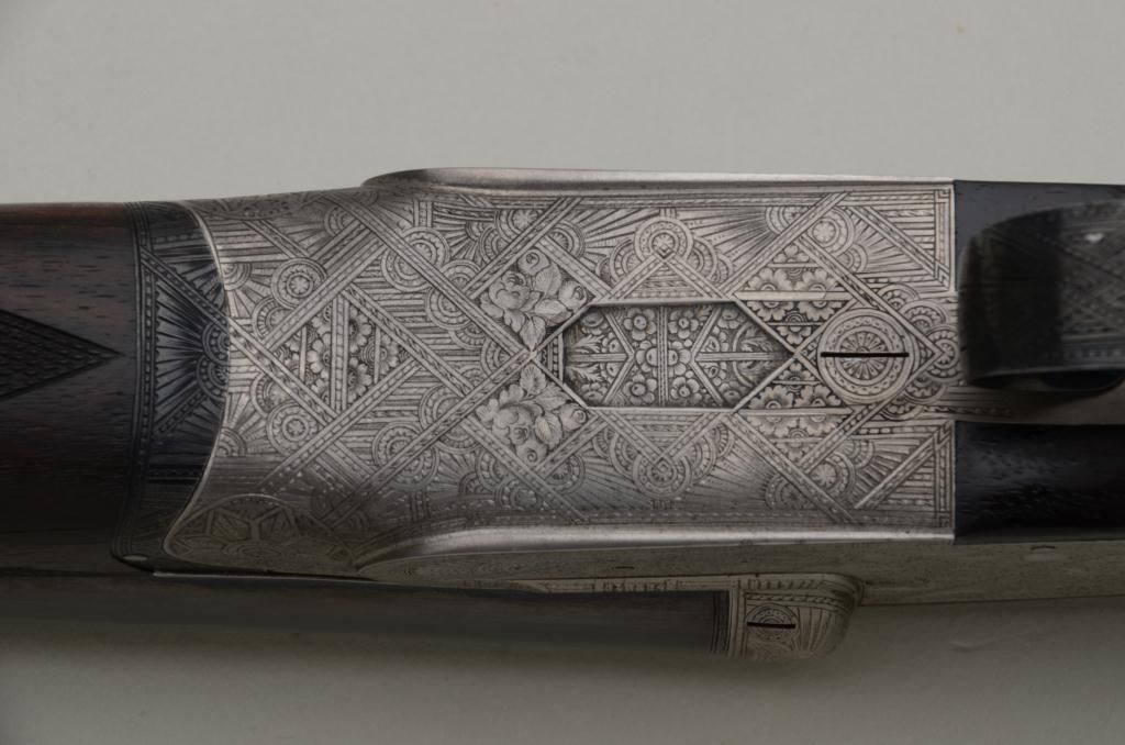 Very unusual and high grade full side lock ejector, double rifle with ...
