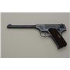 Image 10 : Colt Woodsman .22 caliber semi-automatic  pistol factory engraved with blue finish and  checkered wo