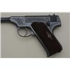 Image 12 : Colt Woodsman .22 caliber semi-automatic  pistol factory engraved with blue finish and  checkered wo