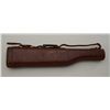 Image 2 : Leather mutton leg style shotgun case in  overall very good condition with “J.B.  Finnell, Pasadena,