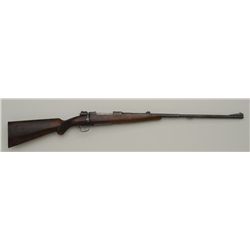 Mauser pre-war commercial Sporter bolt action  rifle, 8x marked S bore, 24-1/2” barrel,  blue finish