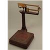 Image 1 : Old Howe iron and brass 60 lbs. package scale  stenciled in white “Wells Fargo & Co.  Express” on bo