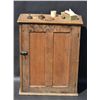 Image 1 : Old oak Express Co. stationary cabinet  approx. 30” in height, 24” wide and 11” deep  with variety o