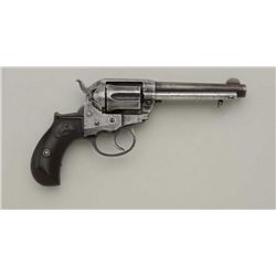 Colt Model 1877 double action Lightning  revolver in .38 caliber with 4 ½” barrel,  traces of blue a