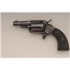 Image 1 : Colt House spur trigger revolver, .38 cal.,  2-1/4” etched barrel, blue finish, checkered  hard rubb