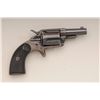 Image 3 : Colt House spur trigger revolver, .38 cal.,  2-1/4” etched barrel, blue finish, checkered  hard rubb