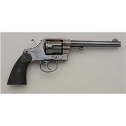 Colt Model 1892 DA revolver, .38 cal., 6”  barrel, blue finish, checkered hard rubber  grips, #14152