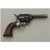 Image 2 : Colt SAA revolver, .44CF cal., barrel reduced  to 4-1/4” and ejector assembly removed,  nickel finis