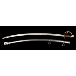 US model 1840 heavy cavalry saber marked C  Hammond with JF inspections on scabbard. The  sword may 