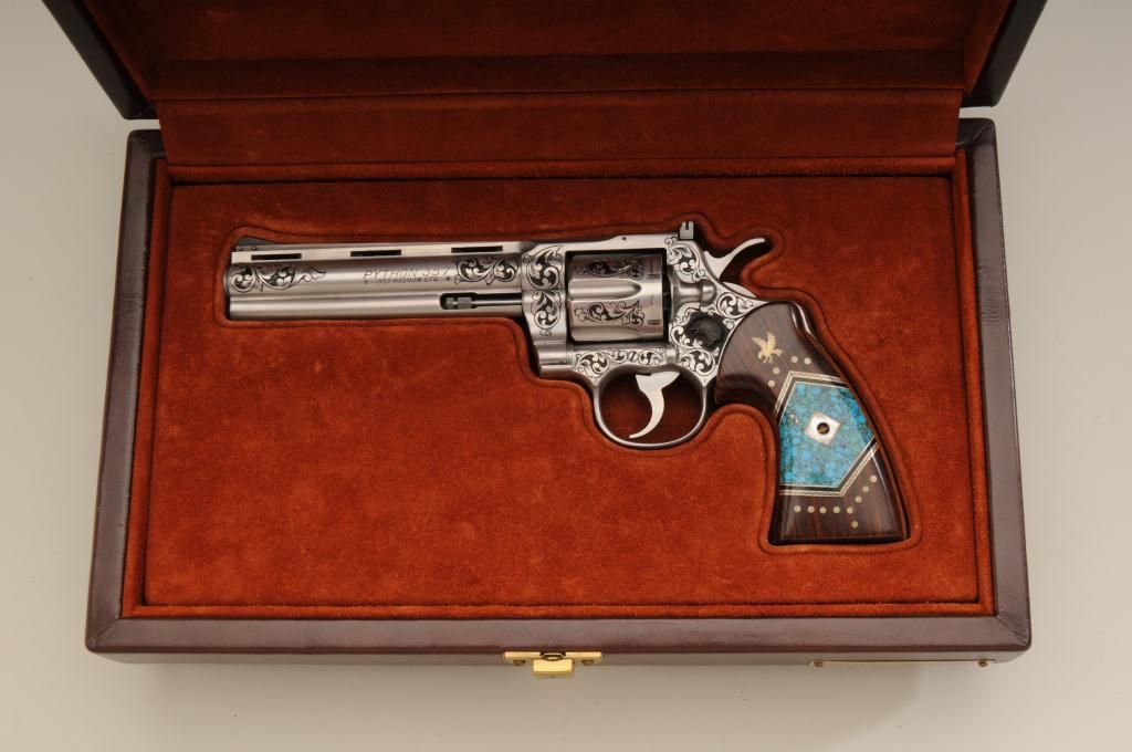 Colt Python .357 Magnum double action revolver stainless steel with 6 ...